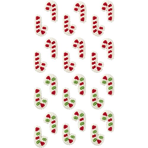 Mini Candy Cane Edible Cupcake Toppers P42028