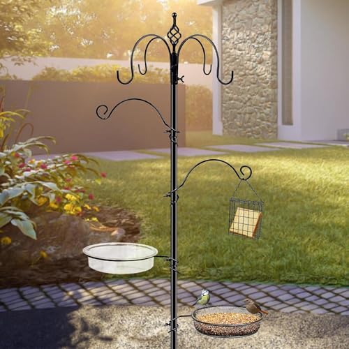 Black 4-Hook Bird Feeding Station N595