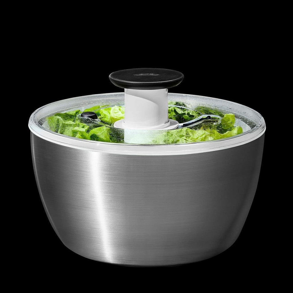 6.34 Qt Stainless Steel Salad Spinner W549