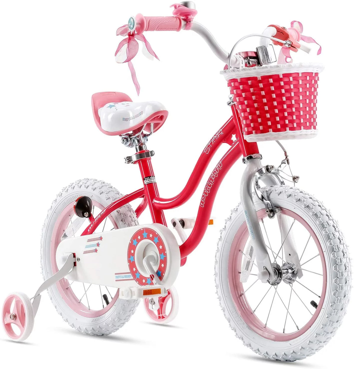 Blue 16 In. Kids Bike with Training Wheels and Basket D553