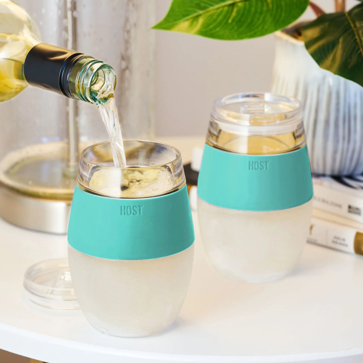 Plastic Double Wall Insulated Freezable Drink Cooling Cup Mint Green K193