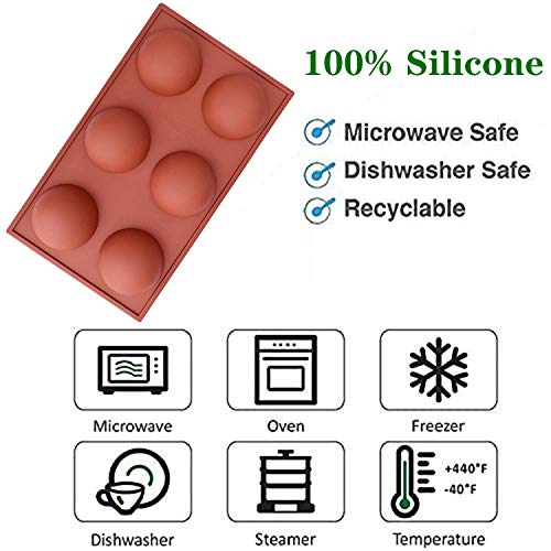 Silicone Mold 2.5 Inch Sphere 3Pcs Pink P622784