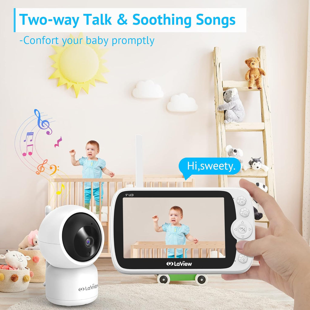 1080p HD Baby Monitor with Camera and Audio N75218