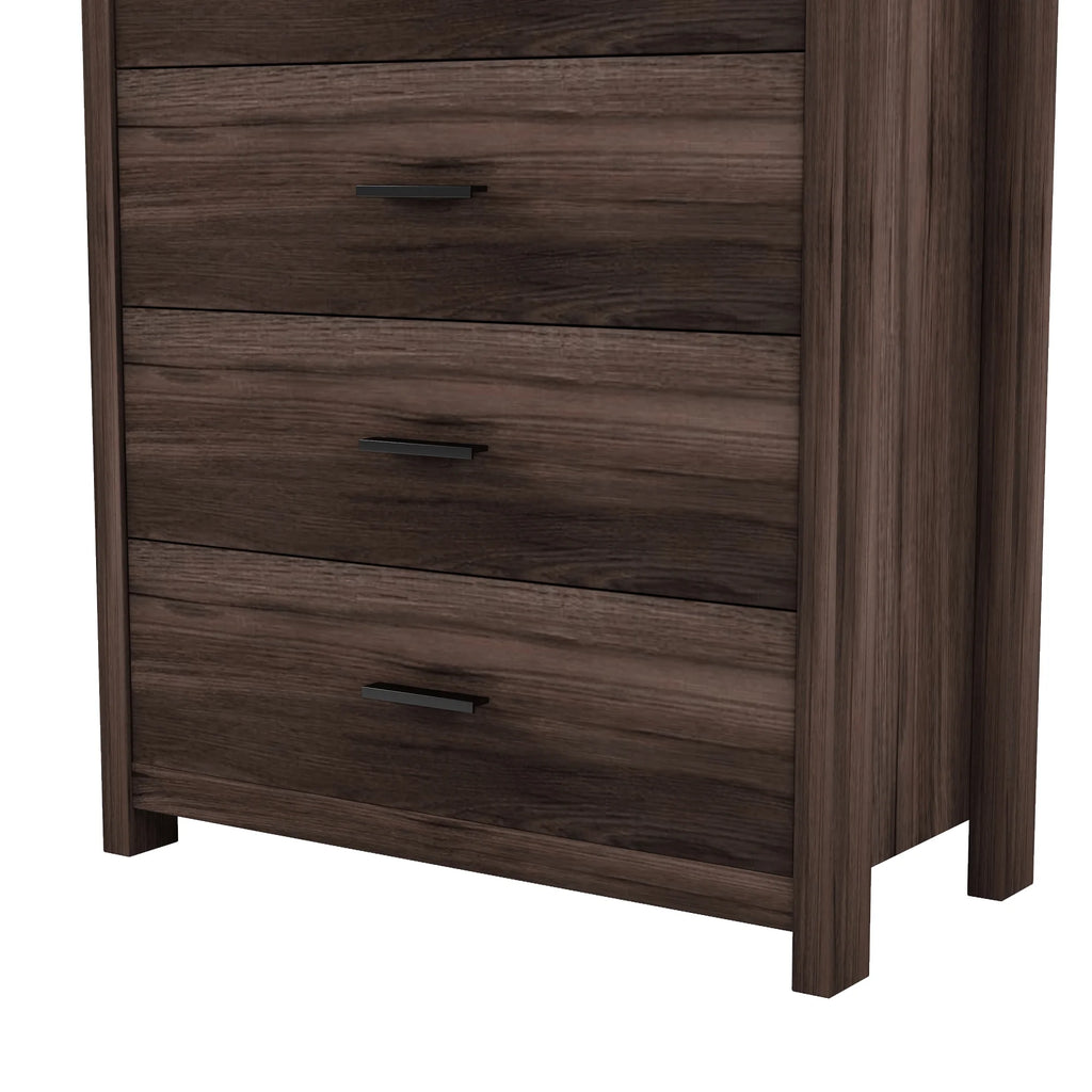 Light Gray 5 Drawer Wooden Dresser X938