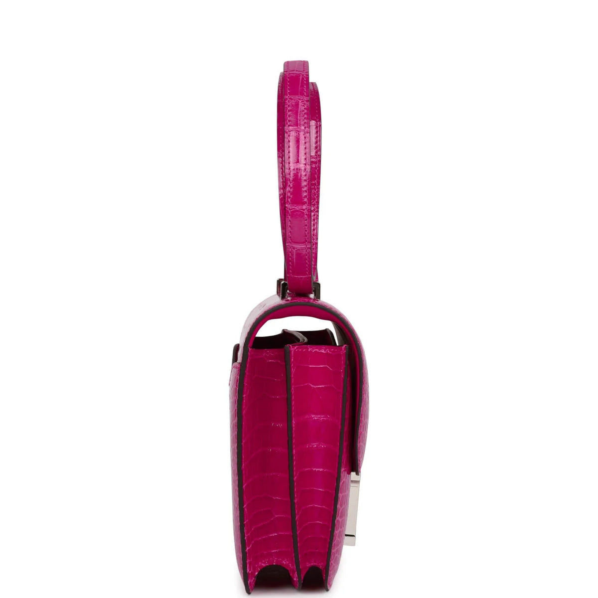 Rose Mexico Shiny Alligator 18 Handbag D5484