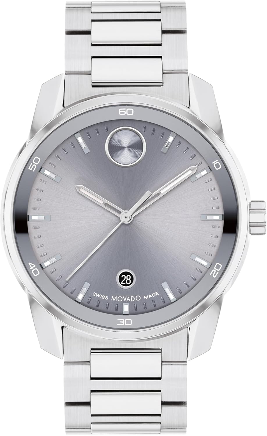 Men's Sport Watch - Swiss Quartz Movement, Stainless Steel Link Bracelet - 42mm T803