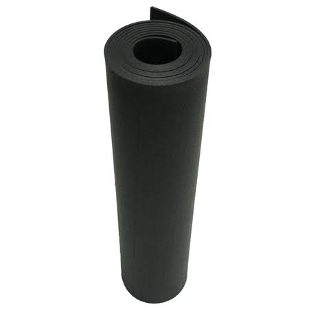 Black 1/4 in. Rubber Sheets and Rolls D5573