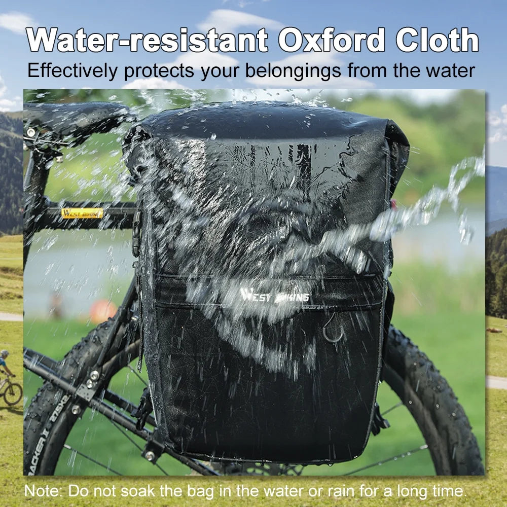 2 in 1 Waterproof Bike Luggage Bag Backpack O433240