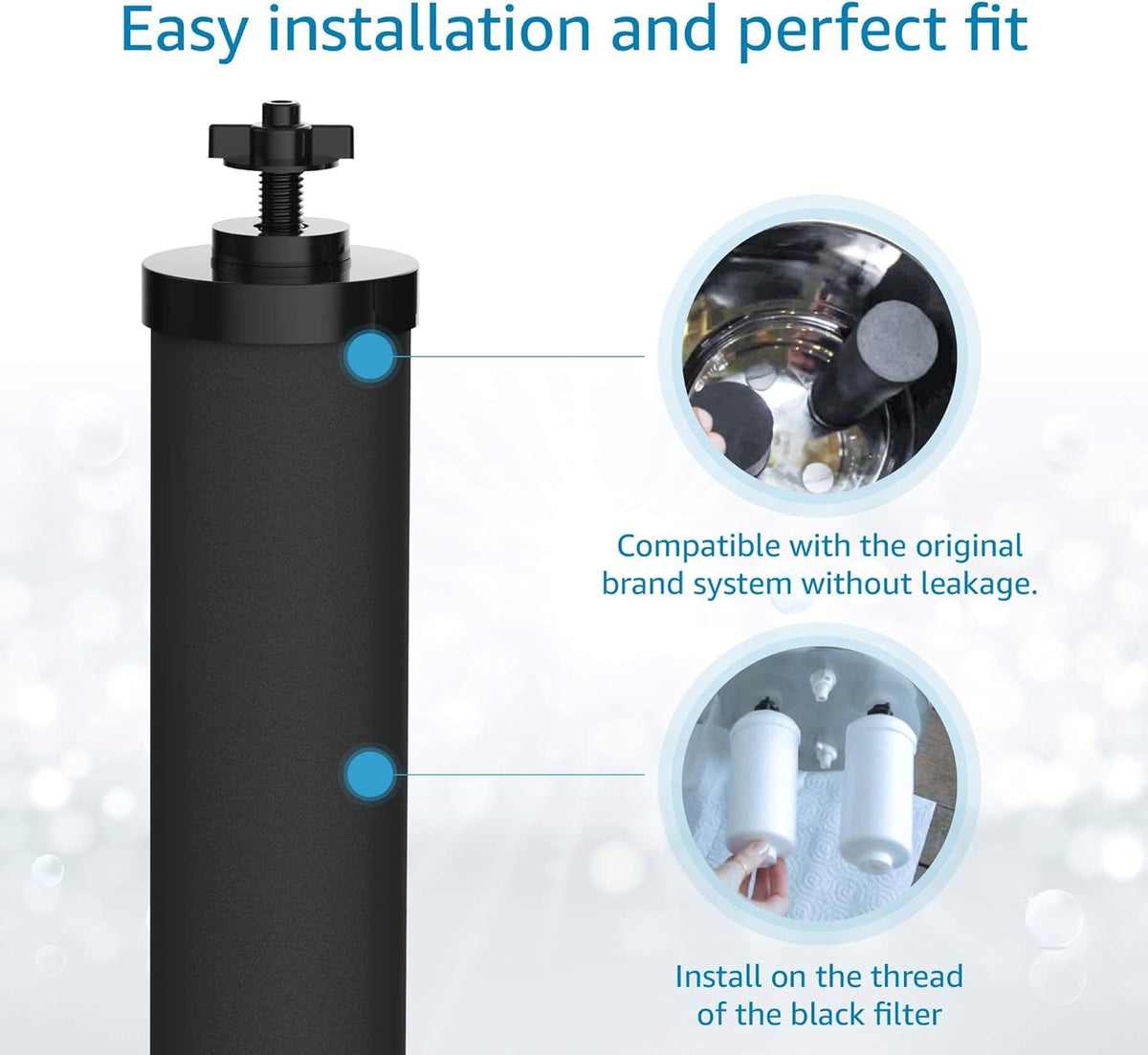 Black Water Filter, Pack of 2 J37373