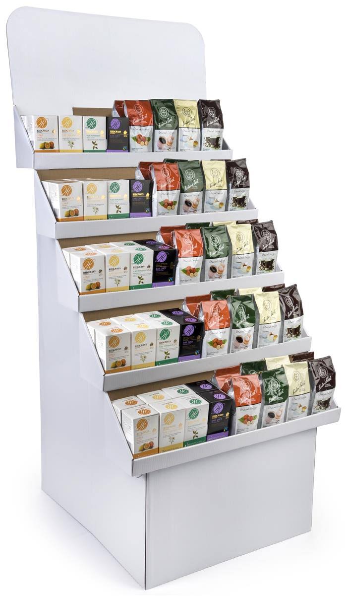 5-Tiered Cardboard Merchandising Rack J1630