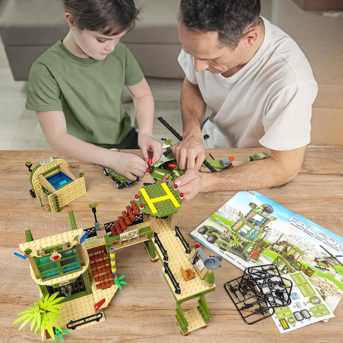 830 Pieces Green STEM Building Toy Building Blocks Set I600037