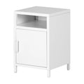 White 1-Door Nightstand L959