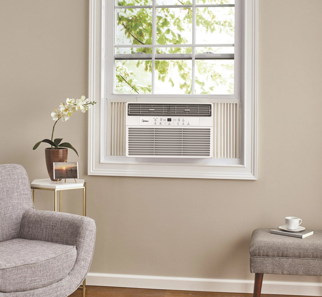 12,000 BTU 115V Smart Window Air Conditioner with Remote, White U5263