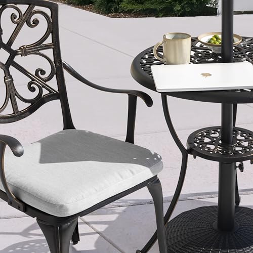 3 Piece Cast Aluminum Bistro Set with Umbrella Hole T168895