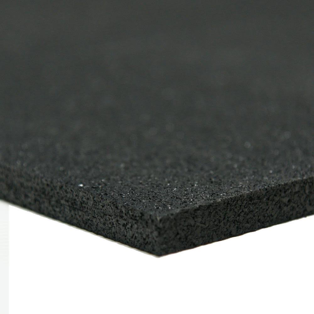 Black 1/4 in. Rubber Sheets and Rolls D5573