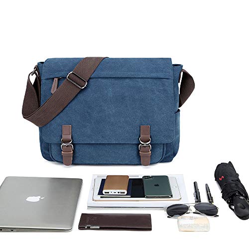 Canvas Messenger Bag for 15.6 Inch Laptop I652381