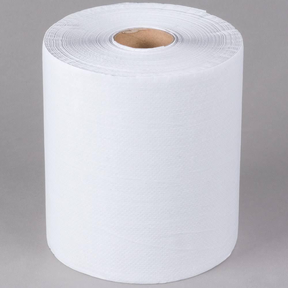 White Hardwound Paper Towel 600 Feet 12/Case N525455