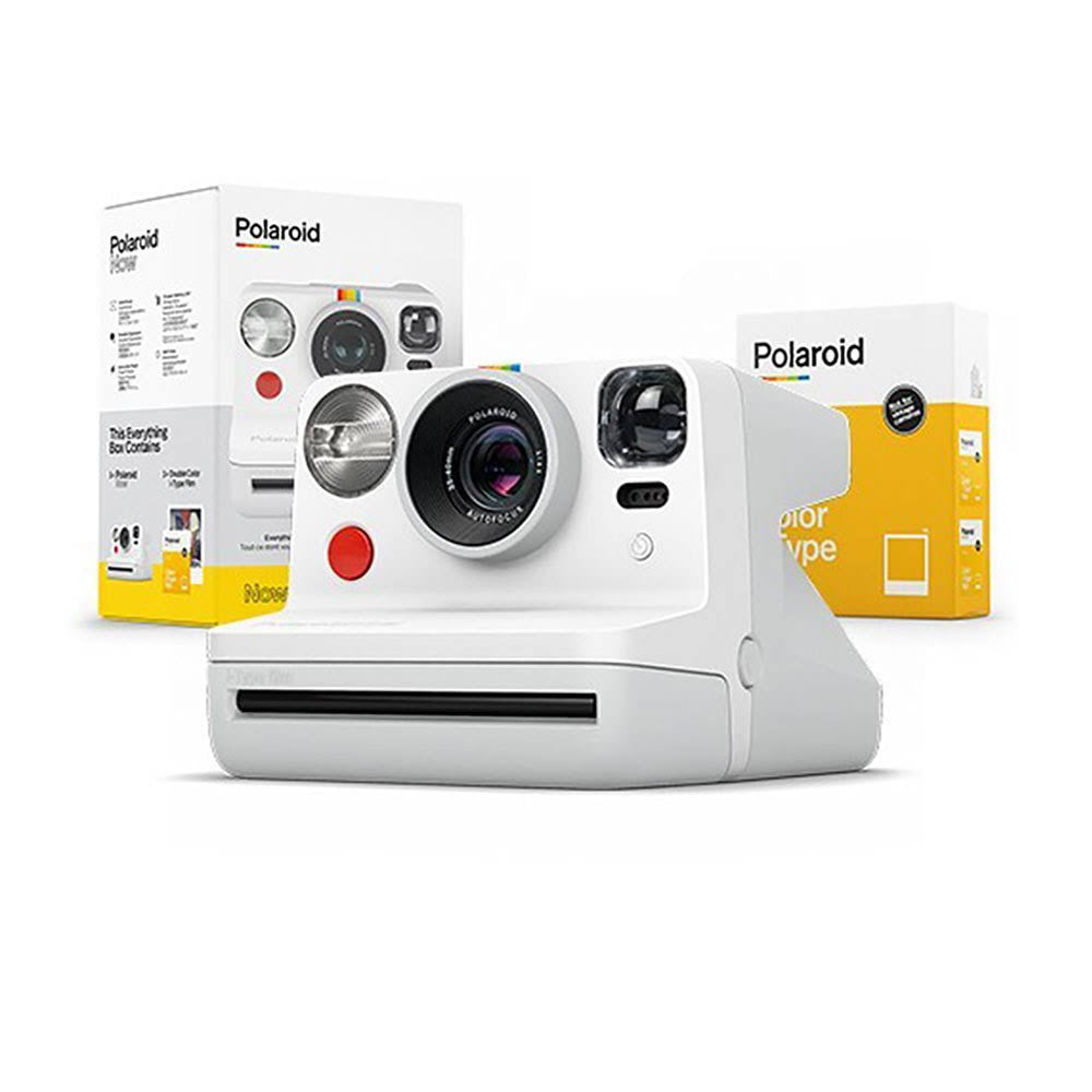 White Instant Camera with Lens P472720