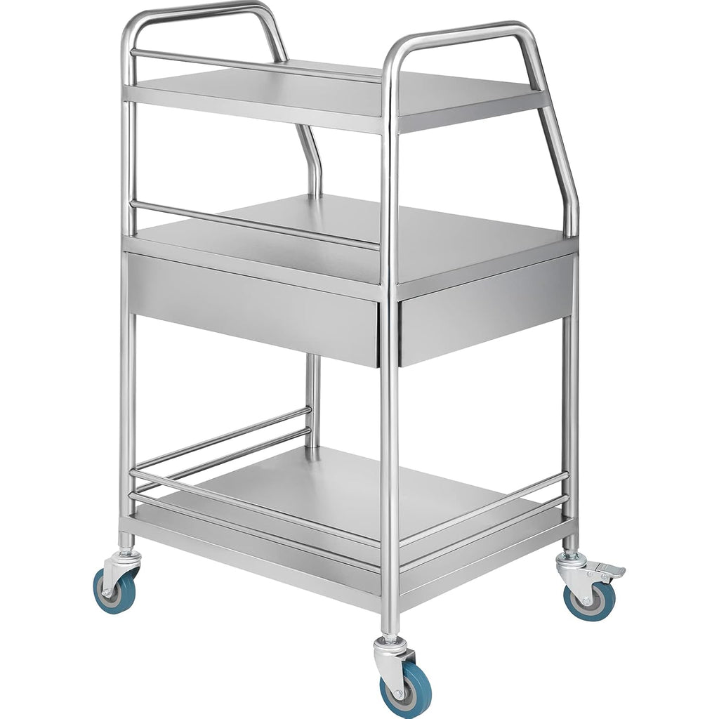 Stainless Steel Utility Cart with Wheels K3569