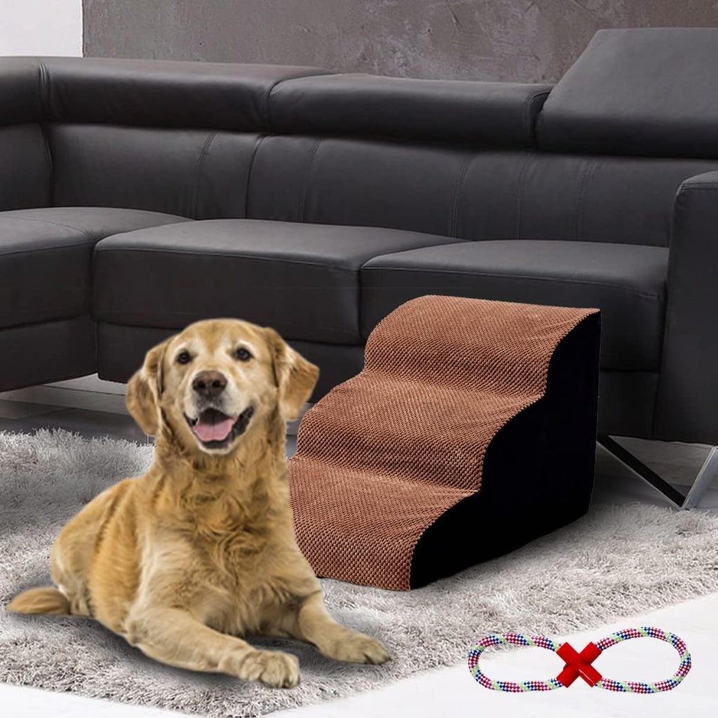 2 Tiers Non-Slip Foam Dog Ramps X603