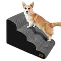 4-Step Corduroy Non-Slip High Density Foam Dog Steps Y437