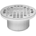 6x22 Round Chrome Grate Ring Plastic Barrel F231