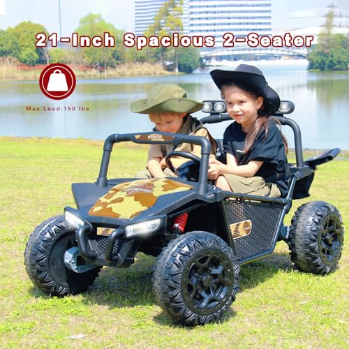 24V 2 Seat Electric Ride on Toy Car with 4 75W Motors H244728