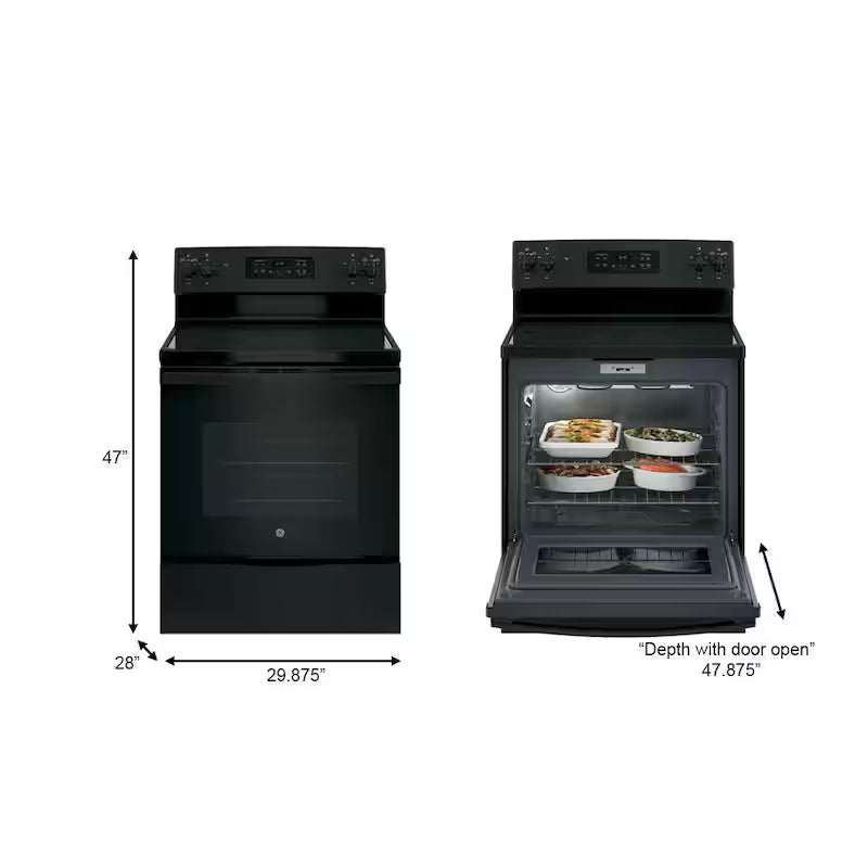 5.3 cu. ft. Freestanding Electric Range in Black J22789