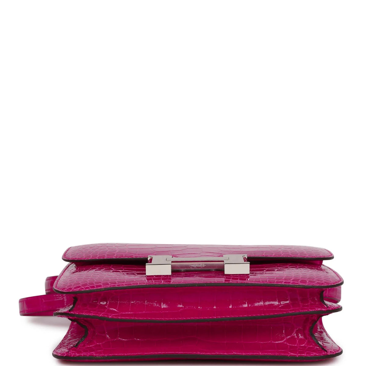 Rose Mexico Shiny Alligator 18 Handbag D5484