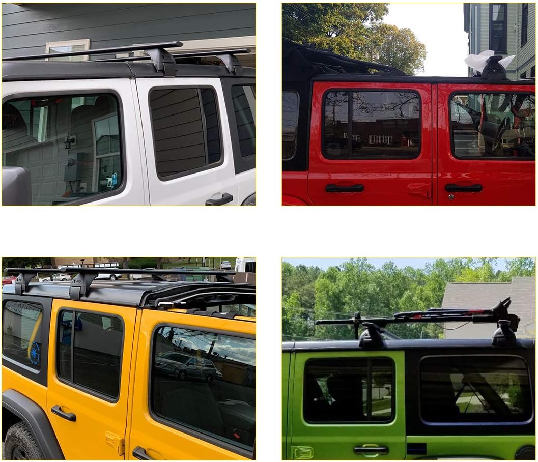 Roof Rack Cross Bars for Jeep Wrangler 2008 - 2022 (4-Door Hard Top) F132
