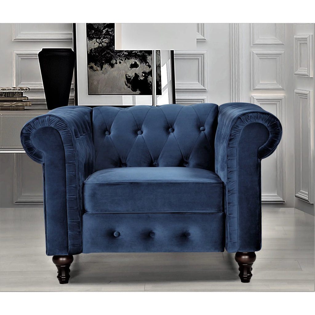 Grey Velvet Chesterfield Chair G900