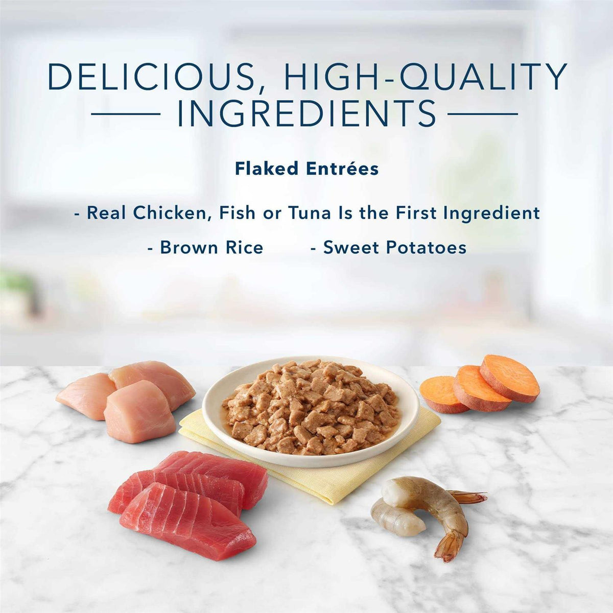 Tuna Chicken Fish Shrimp Flaked Wet Cat Food I6950