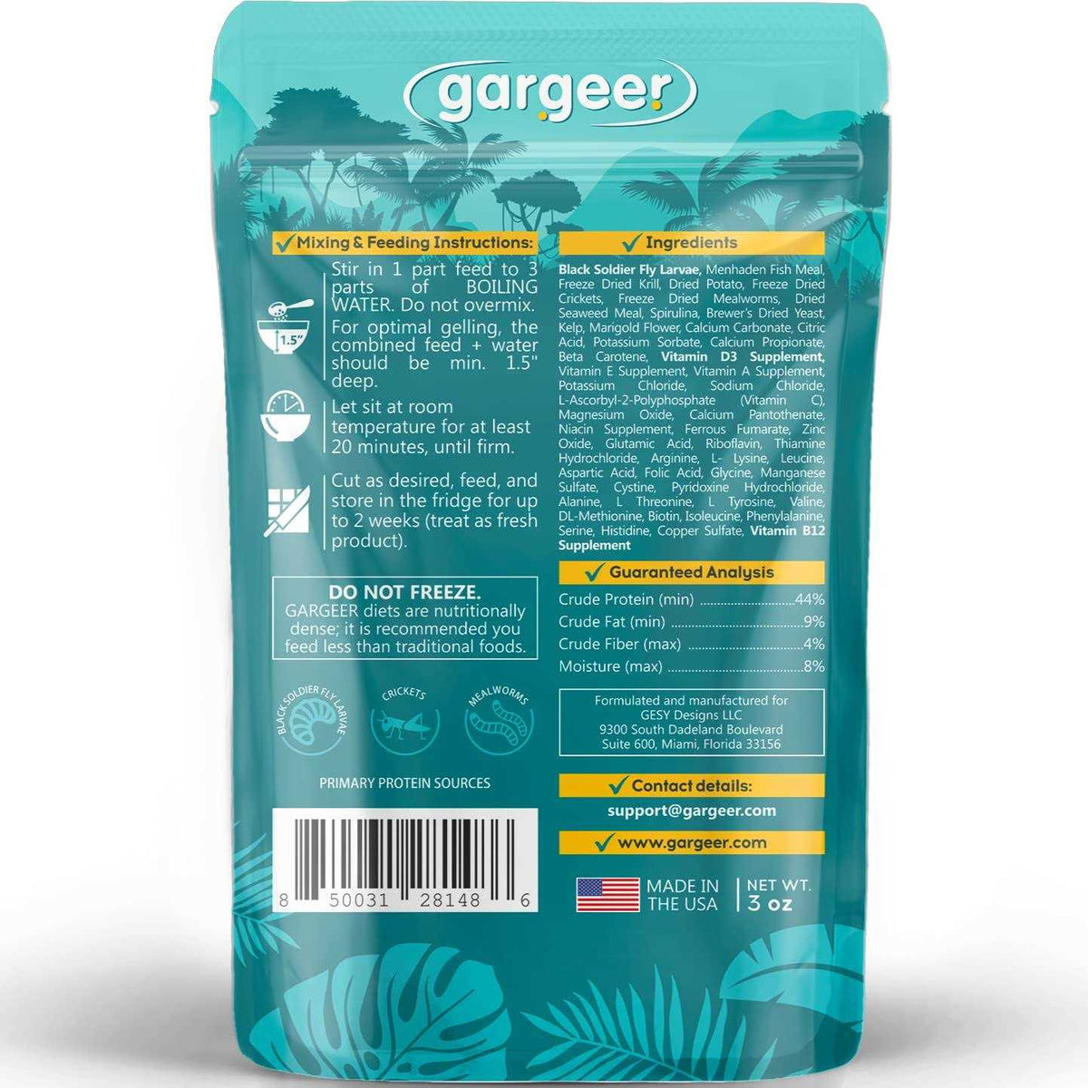 Leopard Gecko Food Complete Gel Diet H684096