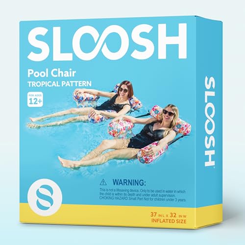 2 Pack Inflatable Pool Floating Lounge Chairs M3949