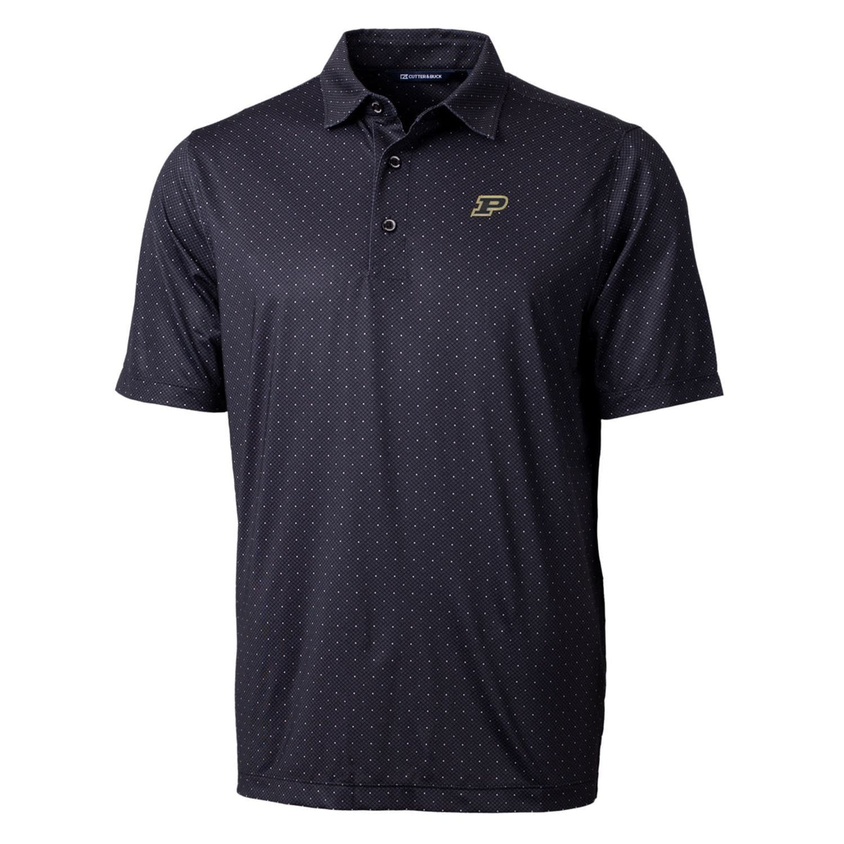 Men's Black Stretch Polo D9697