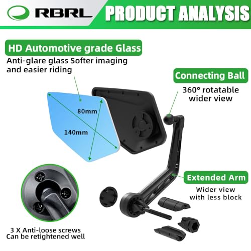 Scratch Resistant Bike Rear View Mirror G13706