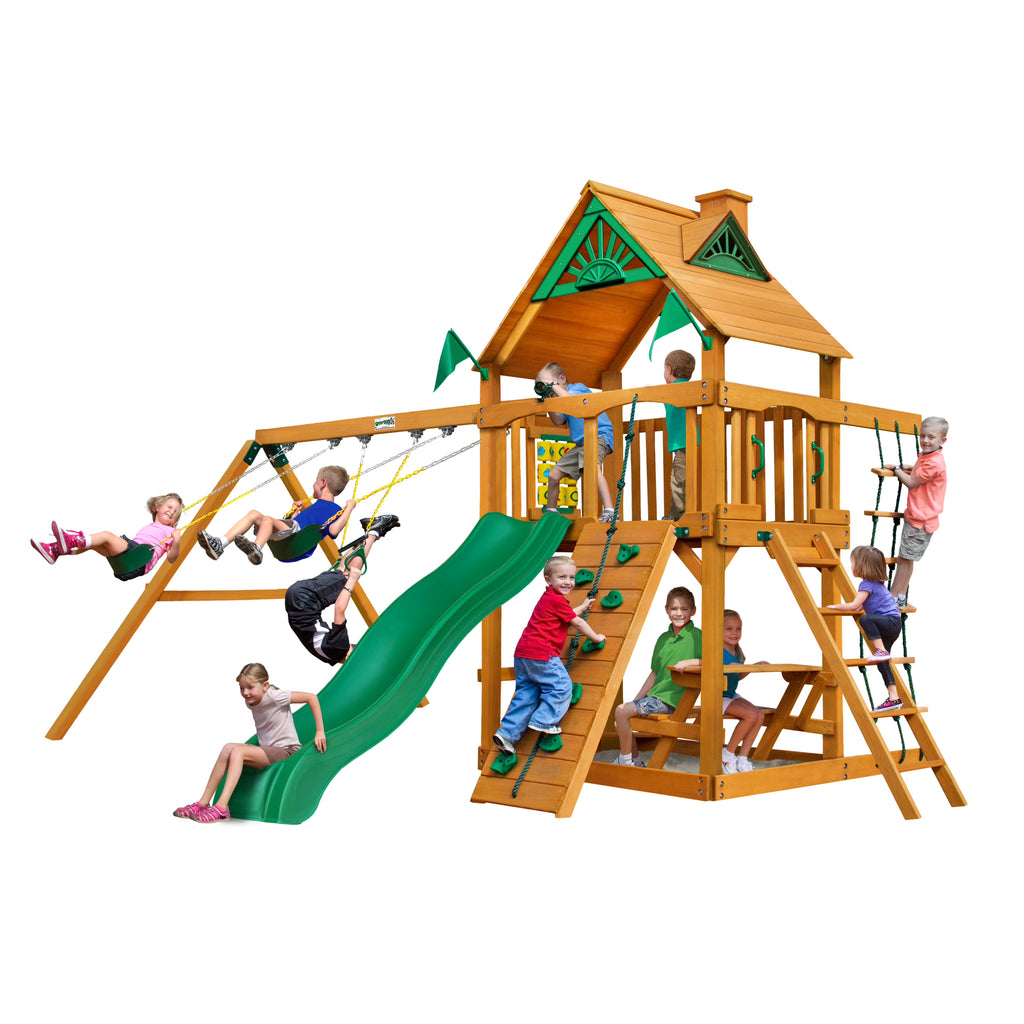 Cedar Swing Set with Natural Cedar Posts U564242