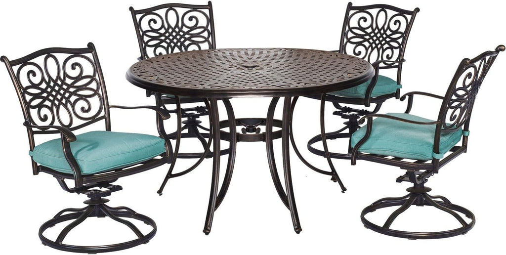 Blue 5-Piece Dining Set W139