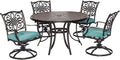 Blue 5-Piece Dining Set W139