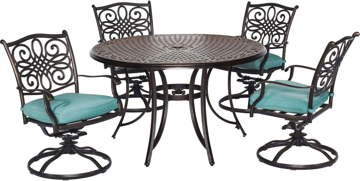 Blue 5-Piece Dining Set W139