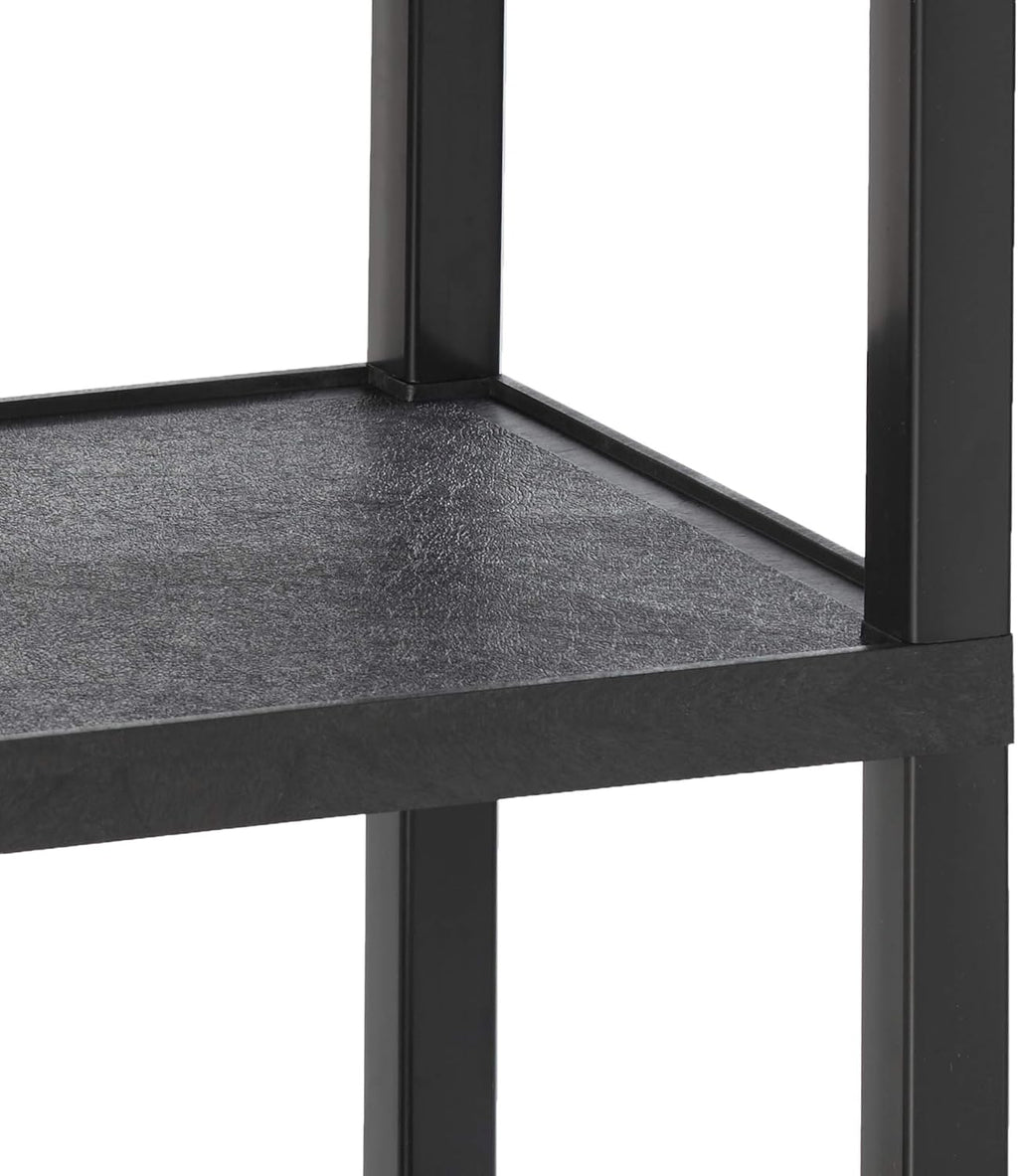 34 H Black Mobile Utility Cart with 3 Shelves V956281