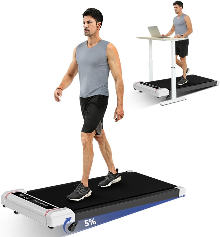 Compact 2-in-1 Under Desk Treadmill with Incline L39605