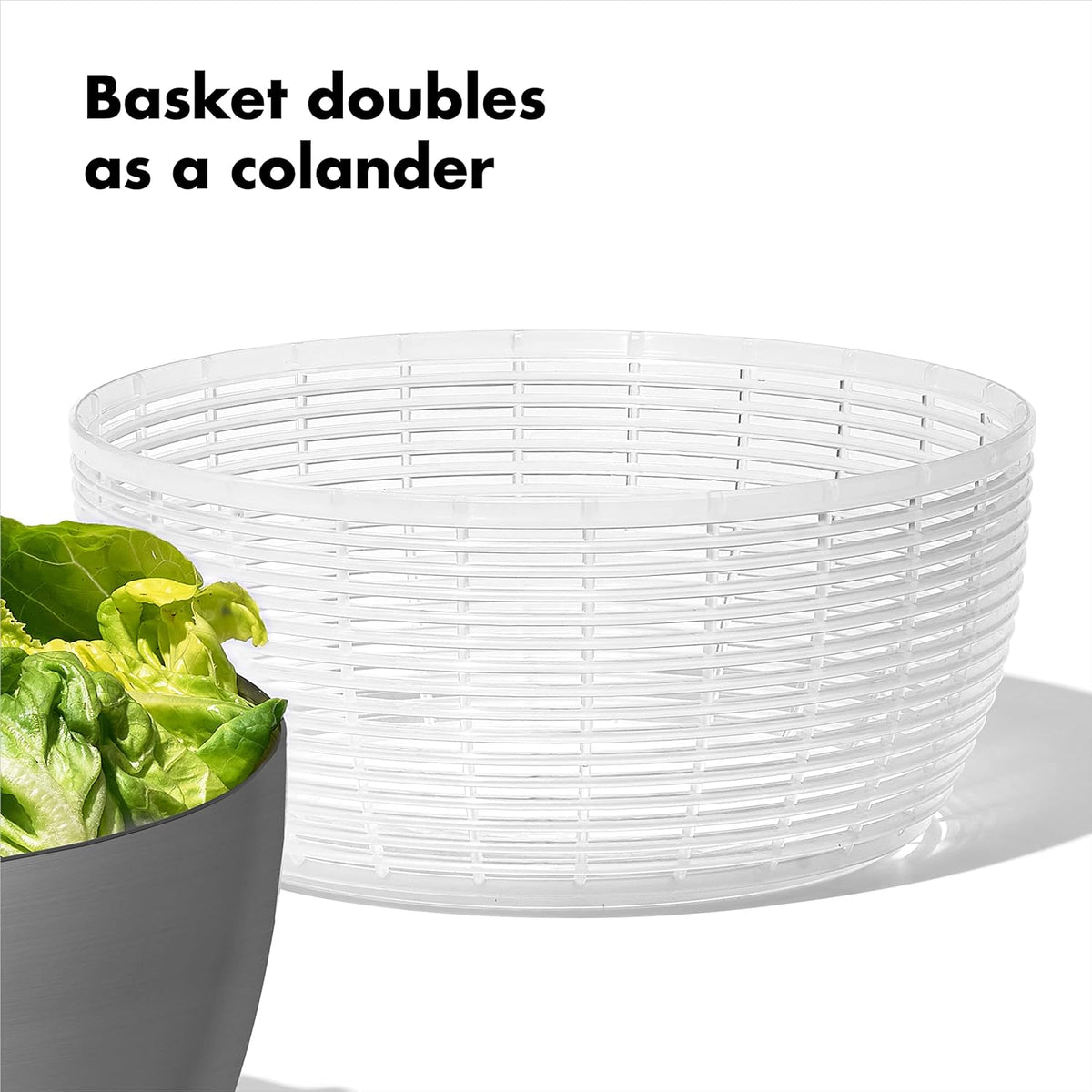 6.34 Qt Stainless Steel Salad Spinner W549