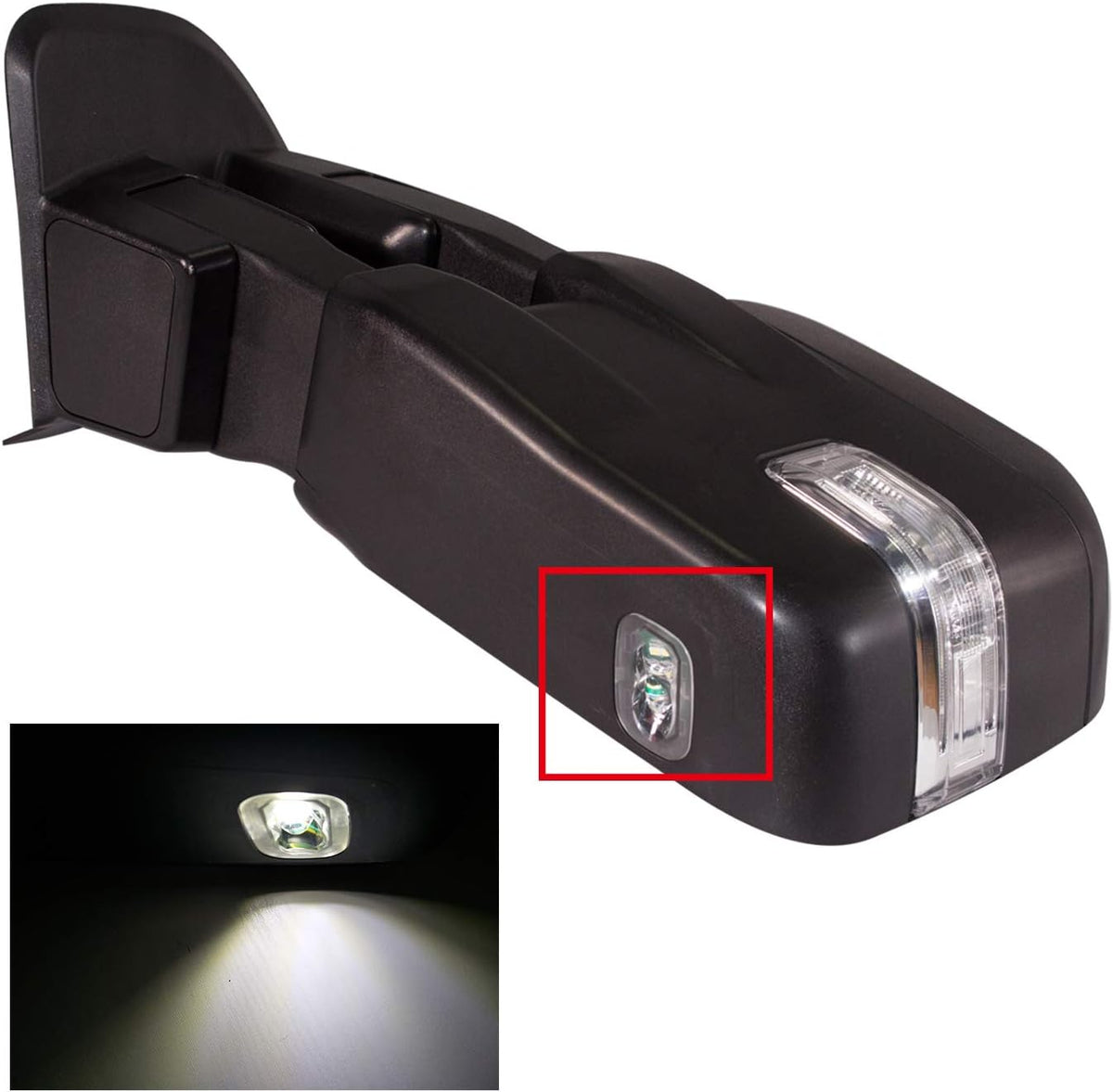 Black Power Heated Towing Mirrors T943608