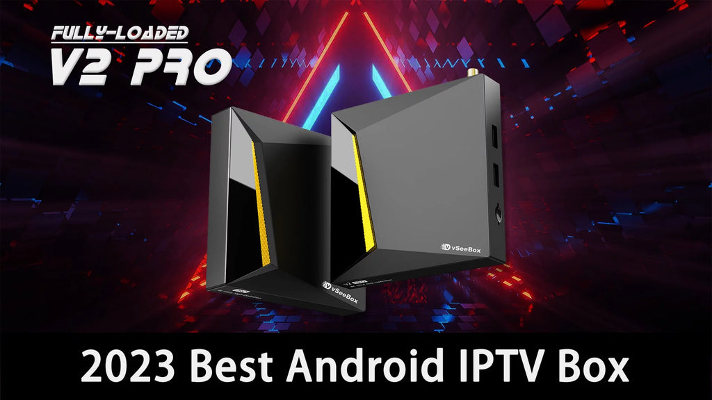 Android 10 V2 Pro Bundle with Voice Control Remote, 8K HDMI Cable, 64GB TF Card, 64GB USB Drive, WiFi Extender, Backlit Keyboard, 4GB RAM, 32GB Storage Z106332