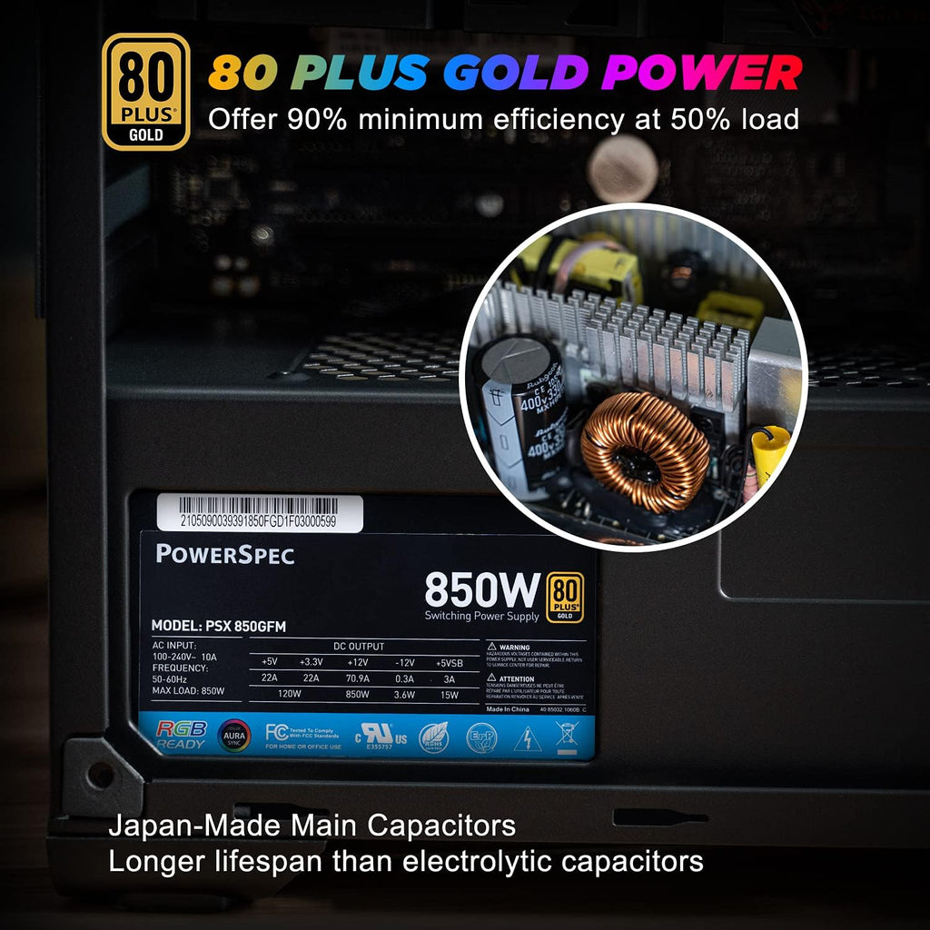650W 80 Plus Bronze Non-Modular ATX Power Supply J85101