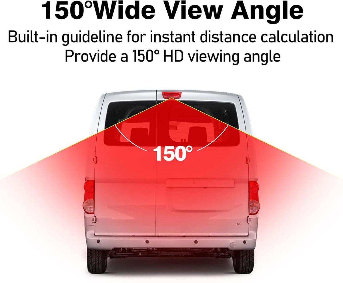 Backup Camera Replacement for Nissan NV 200 and Chevy City Express Vans Pack of 2 V890199