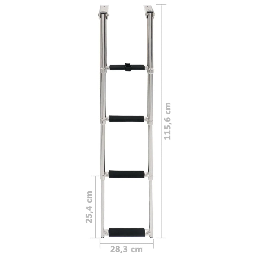 4-step Stainless Steel Folding Boarding Ladder T608