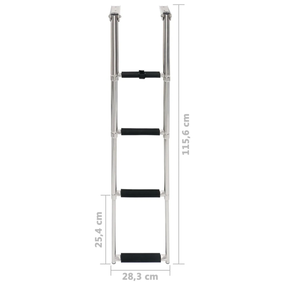 4-step Stainless Steel Folding Boarding Ladder T608