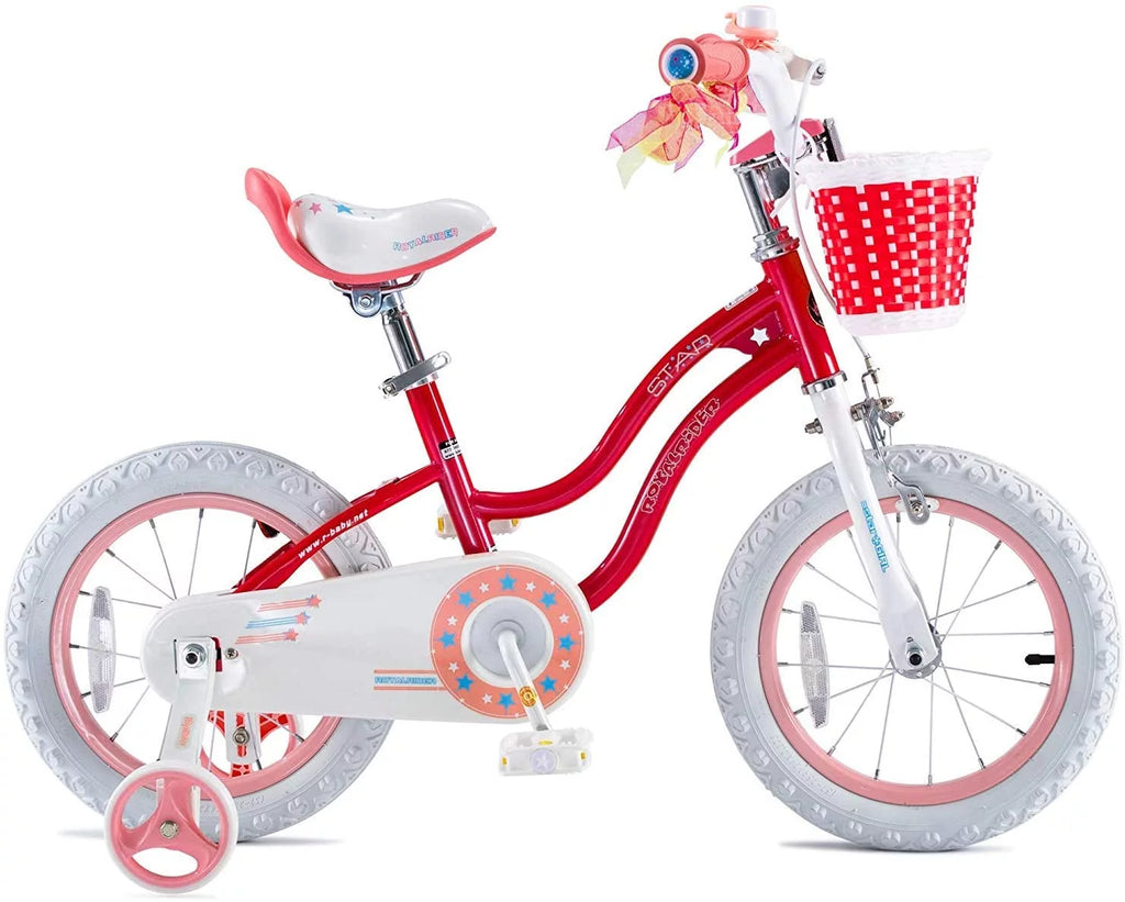 Blue 16 In. Kids Bike with Training Wheels and Basket D553